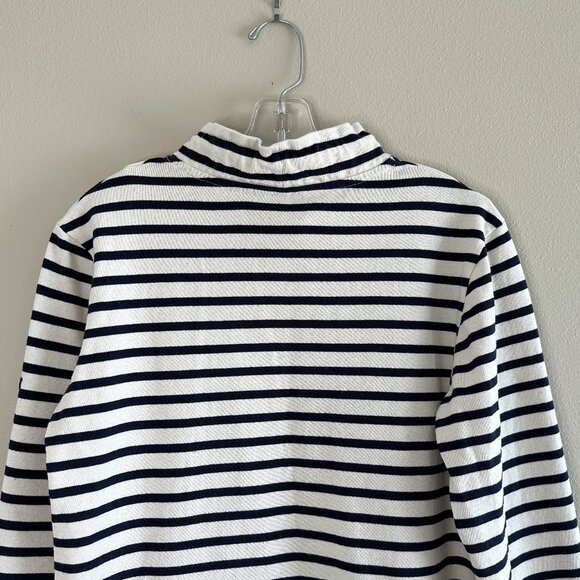 Saint James Blue and Cream Boxy Hoodie - Picture 9 of 9